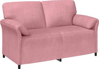 vidaXL Sof&aacute; De 2 Plazas Rosa 158 X 83 X 95 Cm Terciopelo Vidaxl