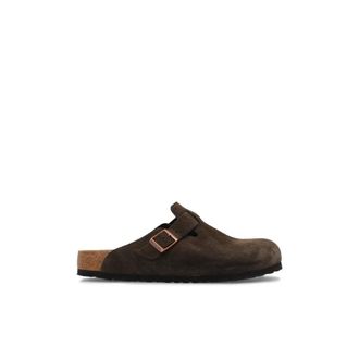Birkenstock Boston BS - Dames - Slip ons - Bruin - 35 EU - Leer - Schoenen