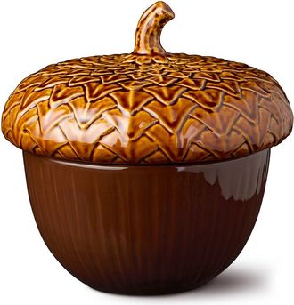Certified International Autumn Meadows Set Of 2 Acorn Soup Bowls