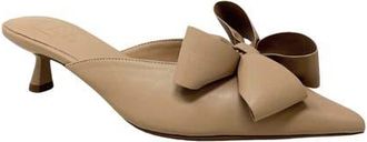Shushop Nell Pointed Toe Kitten Heel Mule in Beige at Nordstrom, Size 8.5