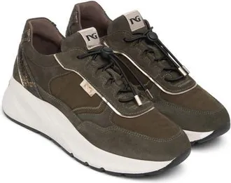 Nero Giardini Bungee Sneaker in Olive at Nordstrom, Size 40