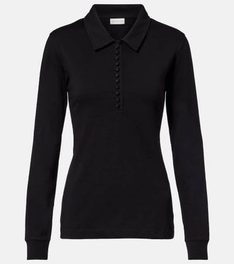 Dries Van Noten Cotton jersey polo shirt