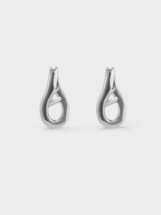 Charles & Keith Nyra Sculptural Drop Earrings