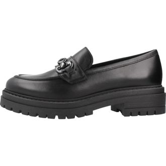Babies Cuir Italien Talon Bloc Confort élégant Nero Giardini I514013D Babies Femme En Cuir Babies Cuir Talon Bloc Boucle