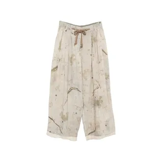 Ziggy Chen Wide Trousers, male, Multicolor, Size: L Graphic-print Trousers