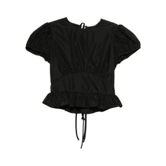Cecilie Bahnsen Dames, Blouses & Shirts, Zwart, Maat: 2XS