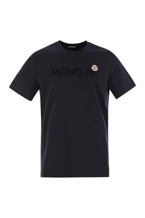 Moncler T-Shirt With Flocked Cotton Logo