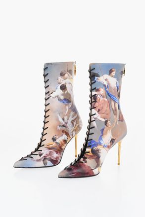 Balmain Stivaletti URIA SKY in Pelle a Fantasia Tacco 9cm Balmain
