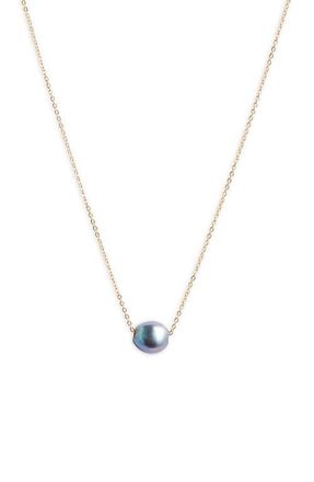 Set & Stones Charlize Freshwater Pearl Necklace in Gold/peacock at Nordstrom, Size 16