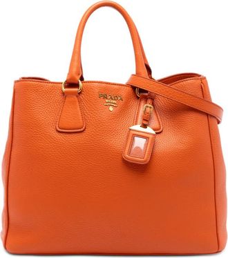 Prada Pre-owned Prada Vitello Daino Open Convertible Tote Ladies RCAKK47FKDA643VV