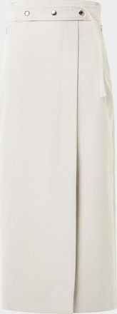 Akris Cotton-Linen Wrap Skirt