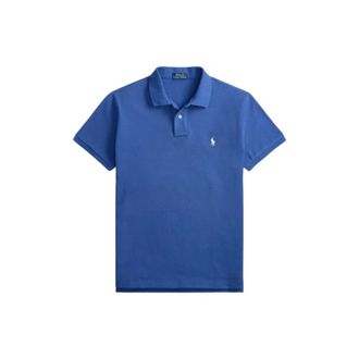 Polo Ralph Lauren Polo Shirts, male, Blue, Size: 2XL Custom Slim Fit Polo