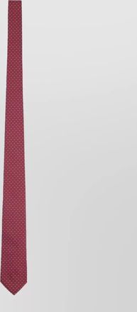 Ferragamo slim tie standard length polka dot pattern