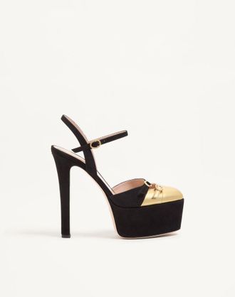 Valentino Garavani Crasher Platform Pumps In Suede 145mm Wo