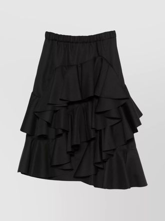 Comme Des Gar&ccedil;ons midi skirt ruffled layer design