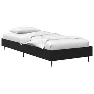 vidaXL Estructura De Cama Roble Negro 80 X 200 Cm Madera De Ingenier&iacute;a Vidaxl