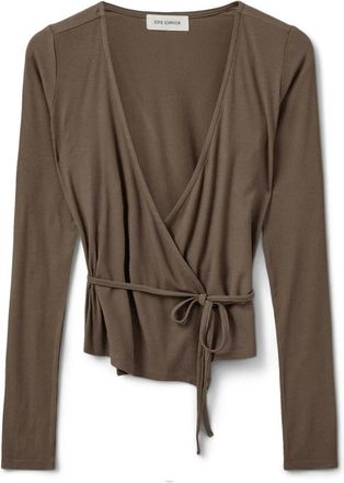 Sofie Schnoor Janet SW Top - Dames - Blouses - Bruin - S - Polyester - Overhemden