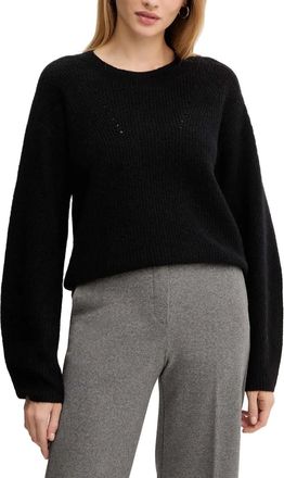 BOSS crew-neck sweater - women - Fabric - L - Black