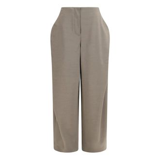Jacquemus Le Pantalon Cubisto - Dames - Broeken - Grijs - Maat: XS Katoen