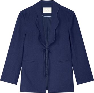 Fab By Fabienne Chapot Millor Blazer - Dames - Blazers - Blauw - XS - Leer - Jassen