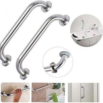 OEM Juego De 2 Barras De Apoyo Para Ducha De Acero Inoxidable, 20 Cm, Toallero, Barra De Seguridad De Montaje En Pared, Adecuada Para Personas Mayores, Fr