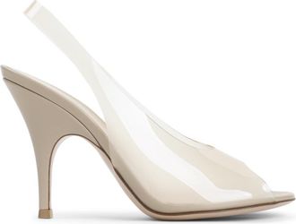 Gianvito Rossi Beige Transparent Amelie Heels