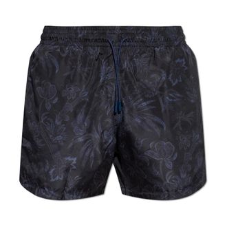 Etro Etro, Beachwear, male, Black, Size: M Summer Paisley Swim Shorts