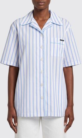 Dolce & Gabbana Camicia in cotone e seta a righe