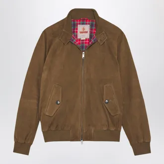 Baracuta G9 suede jacket Dark Olive