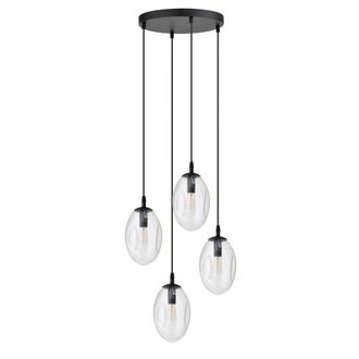 Wonderlamp L&aacute;mpara colgante estilo moderno con 4 esferas transparente