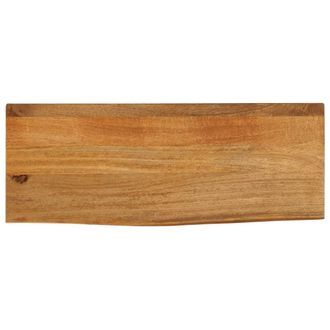 Berkfield Home Table Top Live Edge 80x20x3.8 cm Solid Wood Mango in Brown