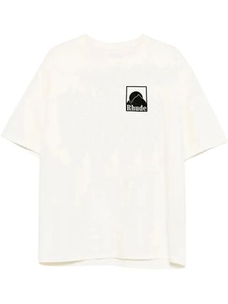Rhude Moonlight Bagde T-shirt - men - Cotton - M - White