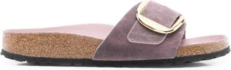 Birkenstock Paarse gesp sandalen met kurkzool - Dames - Sandalen - Paars - 40 EU - Schoenen