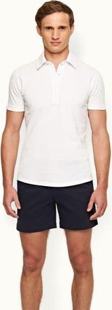Orlebar Brown Bulldog Stretch-Cotton Mid-Length Stretch-Cotton Shorts in Dark Navy at Nordstrom, Size 34