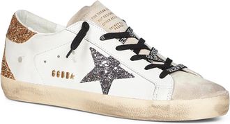 Golden Goose Womens Sneakers Super-Star White Calf Leather Trainers