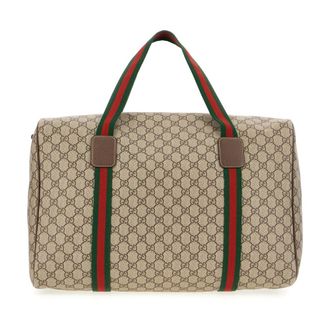 Gucci Medium Duffle Bag With Web - male - Gucci - Weekend Bags - Multicolor - ONE SIZE - Bags