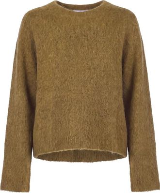 ottod'Ame Ronde hals gebreid - Dames - Ronde hals truien - Groen - XS - Truien & Vesten