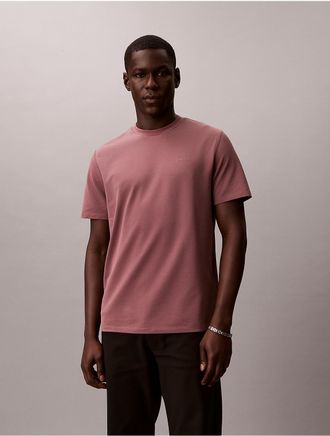 Calvin Klein Mens Tech Pique T-Shirt - Pink - L