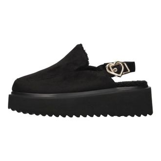 Love Moschino Schoenen, Dames, Zwart, 38 EU, Su&egrave;de, Mules van imitatie su&egrave;de