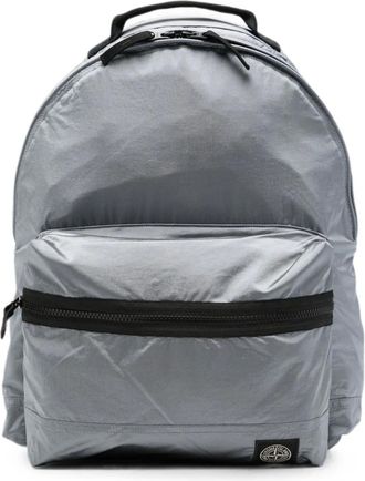 Stone Island Tassen, Heren, Grijs, ONE Size, Nylon, 9200016 Gecoate Nylon Rugzak
