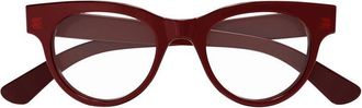 Gucci GG1792O004 Acetate Round-Frame Eyeglasses - Red