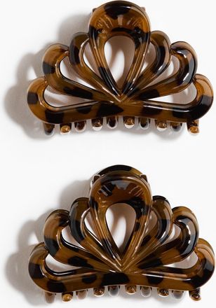 H&M 2er-Pack Haarklammern - Brown