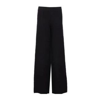 Max Mara Broeken, Dames, Zwart, S, Marzia Wijde Pijpen Broek