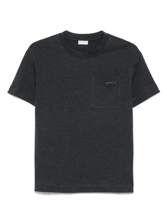 Brunello Cucinelli T-shirt met borstzak - Grijs