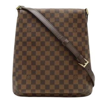 Louis Vuitton Pre-owned Cross Body Bags, female, Brown, Size: ONE SIZE Pre-owned Damier Musette Messenger Bag