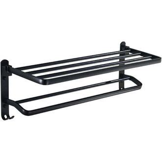 OEM Toallero De Ducha, Accesorios De Ba&ntilde;o, Gancho Plegable, Estante De Almacenamiento De Aluminio, 40 Cm - Crezuo