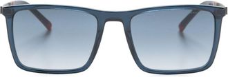 Tommy Hilfiger rectangle-frame sunglasses - men - Acrylic/Metal/Acetate - One Size - Blue