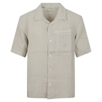 C.P. Company CP Company Shirts - Heren - Korte mouwen Overhemden - Grijs - M - Overhemden