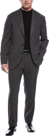Brunello Cucinelli 2Pc Wool Suit With Flat Front