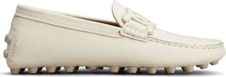 Tod's Gommino chain-motif loafers - women - Leather - 36.5 - White